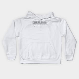 Climate Dyslexia Kids Hoodie